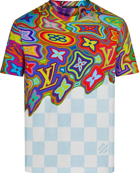 tee shirt louis vuitton multicolore|louis vuitton t shirt women.